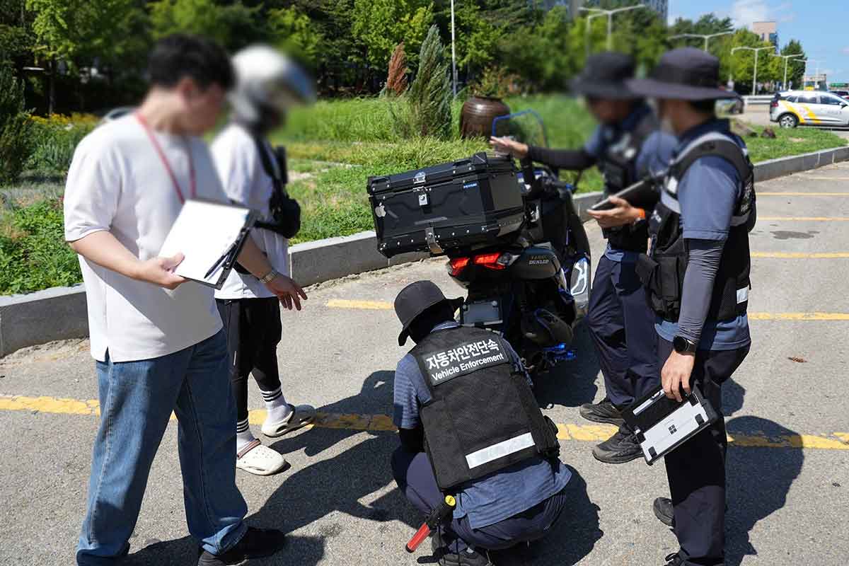불법이륜차-불법등화장치-TS단속-국민안전-이륜차개조