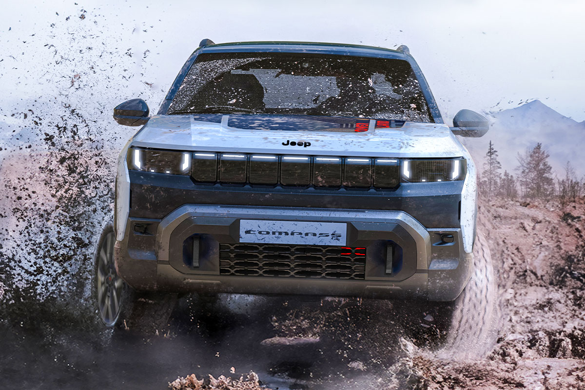 지프 컴패스 4xe – STLA 미디엄 – 전기 SUV – 오프로드 – 유럽 전략 – 고강도 인테리어 – PHEV – 컴팩트 SUV