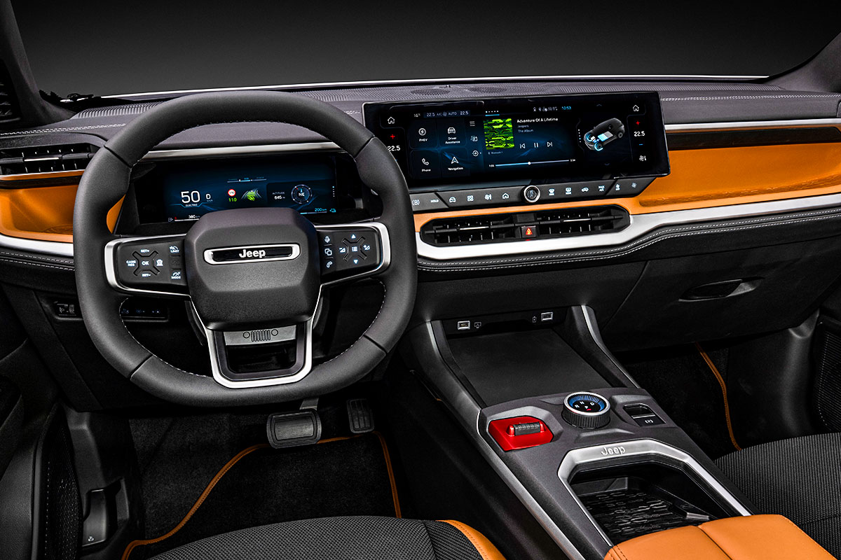 지프 컴패스 4xe – STLA 미디엄 – 전기 SUV – 오프로드 – 유럽 전략 – 고강도 인테리어 – PHEV – 컴팩트 SUV